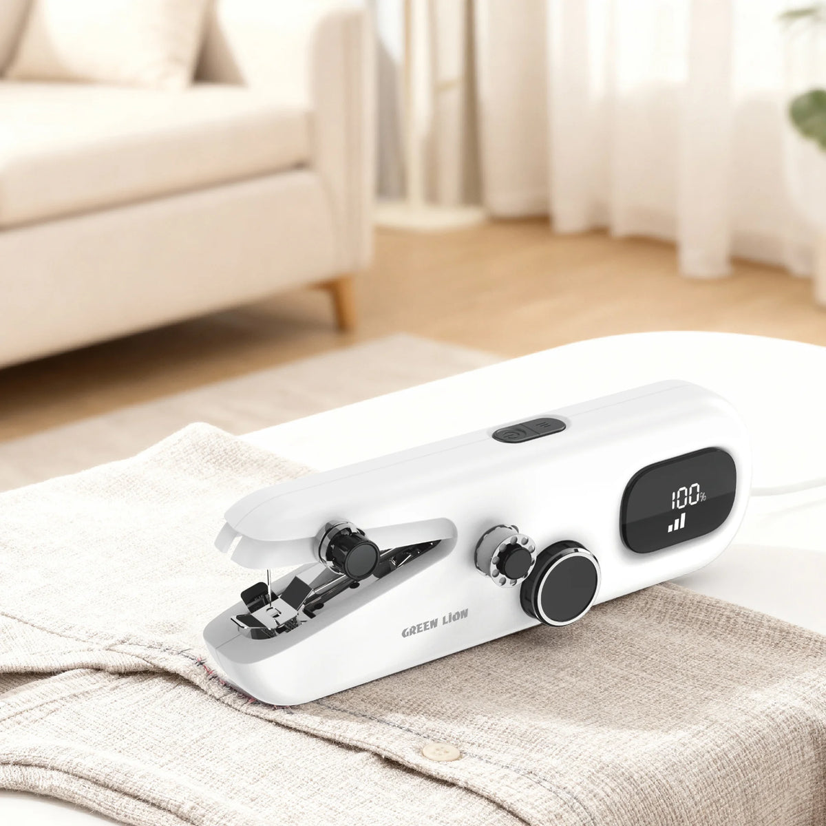 Green Lion Handheld Sewing Machine Portable 2000mAh – image 7