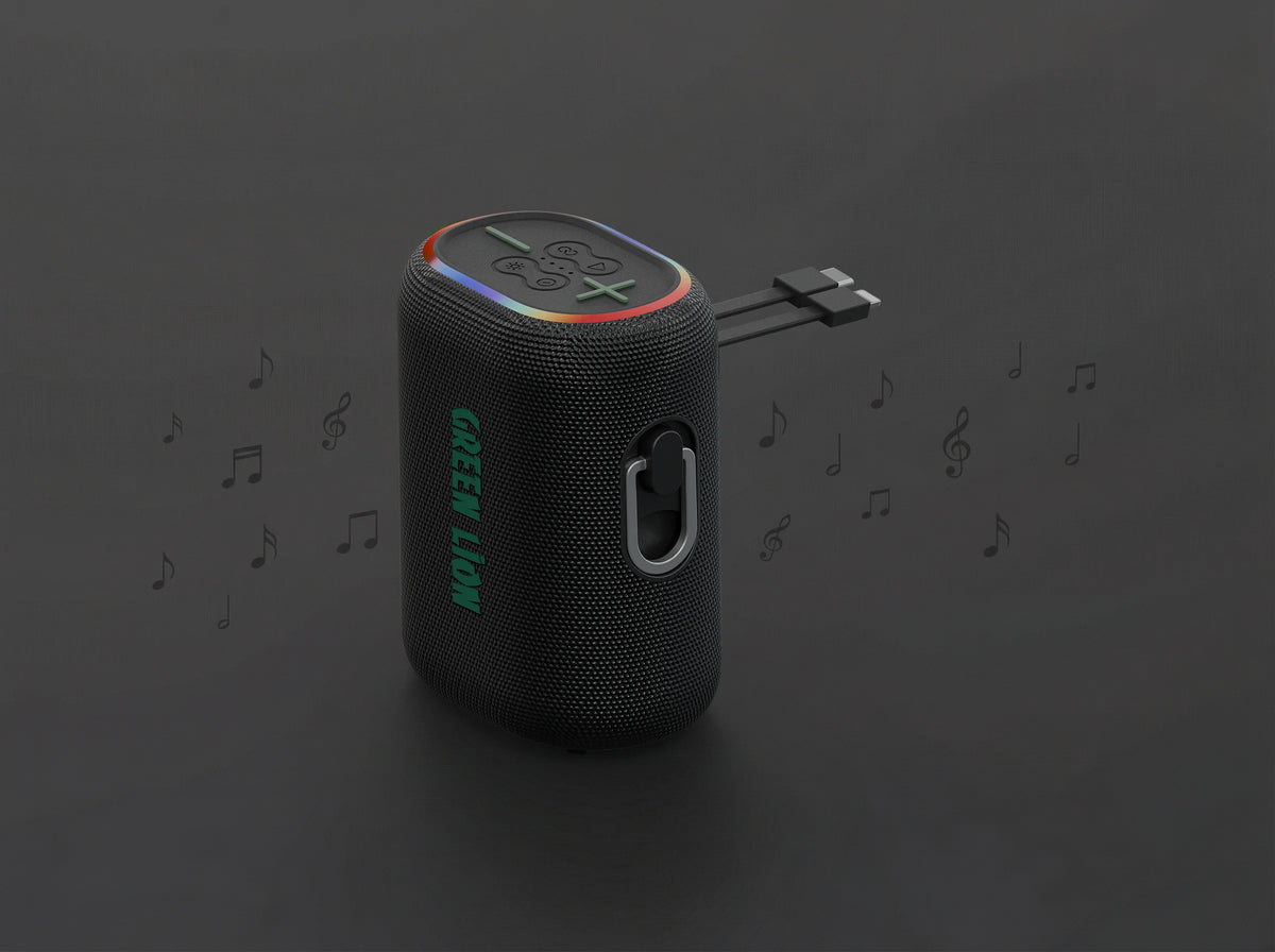 Green Lion Wave 10 Speaker with 5000mAh Power Bank Black – image 4
