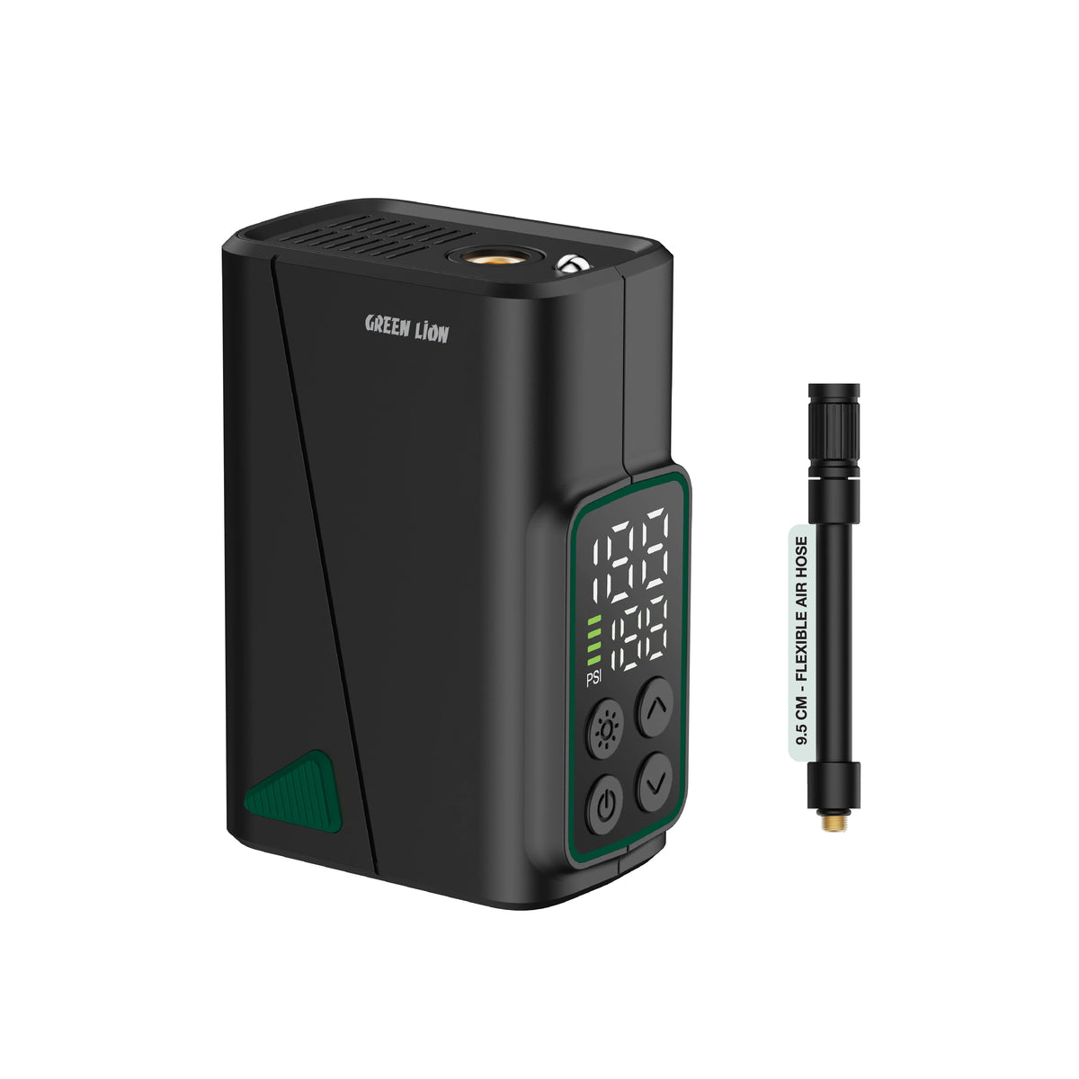 Green Lion GL-A 5 Tire Inflator 150 PSI - Black