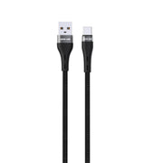 Green Lion USB A to USB C Braided Cable Black