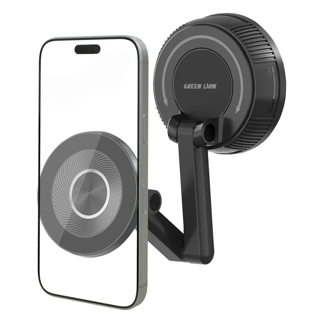 Green Lion Gx 95 MagSafe Suction Car Phone Holder Black