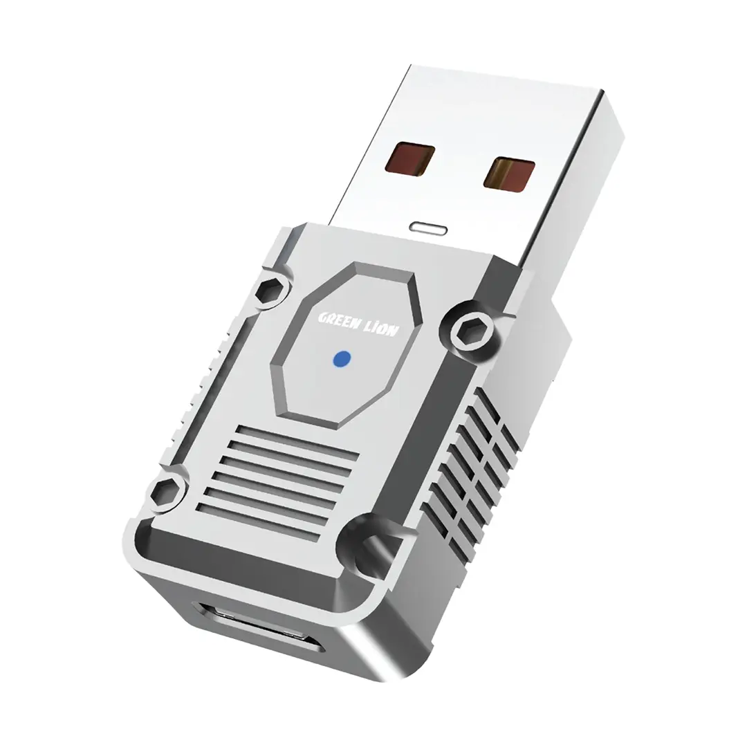 Green Lion Otg Adapter USB A to USB C 120w Silver