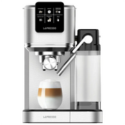 LePresso Latteo Hot Cold Brewing Coffee Machine with Milk Frothing Function Silver