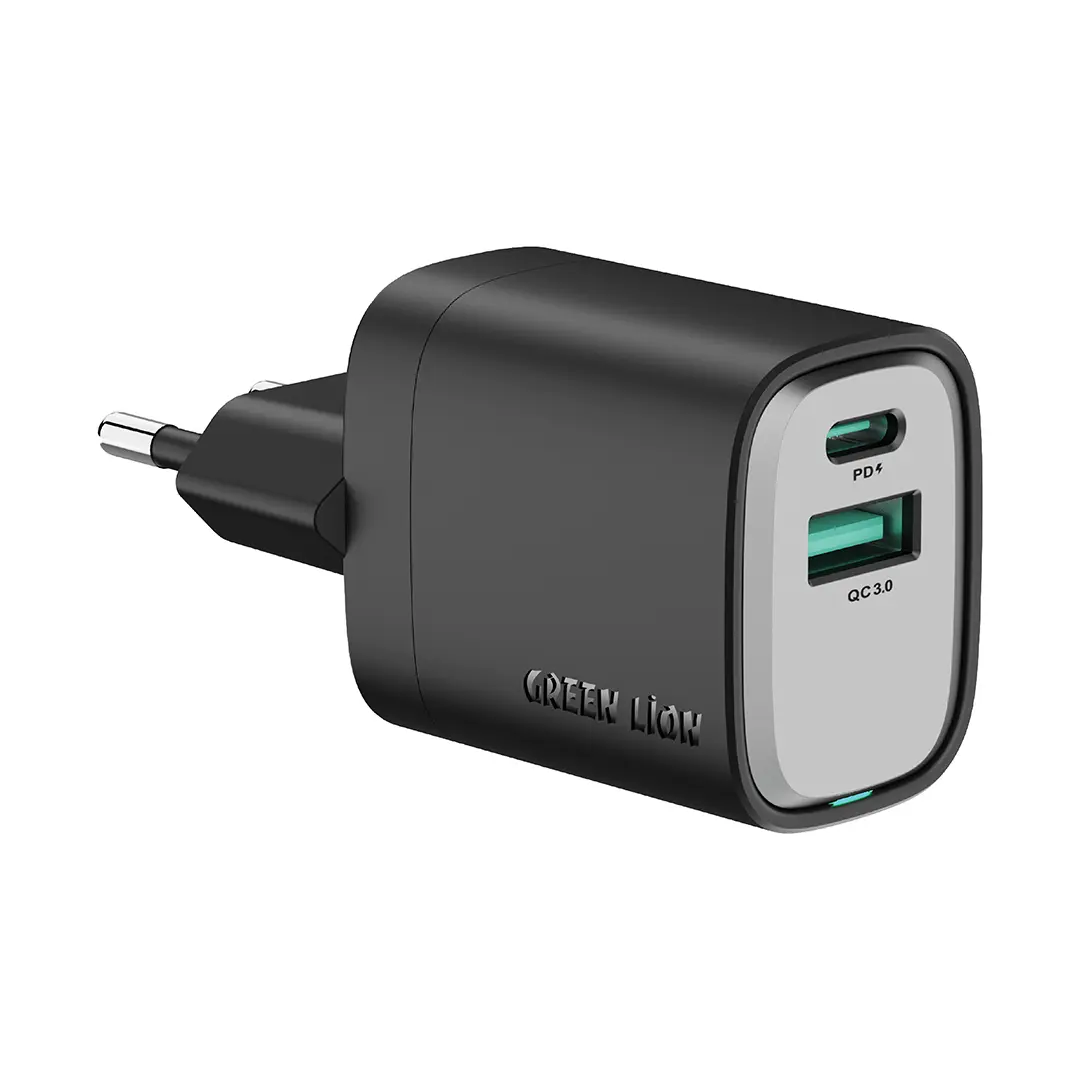 Green Lion Supra 33w Eu Wall Charger Black