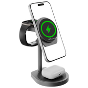 Powerology Eifel 3 in 1 Wireless Charger Gray
