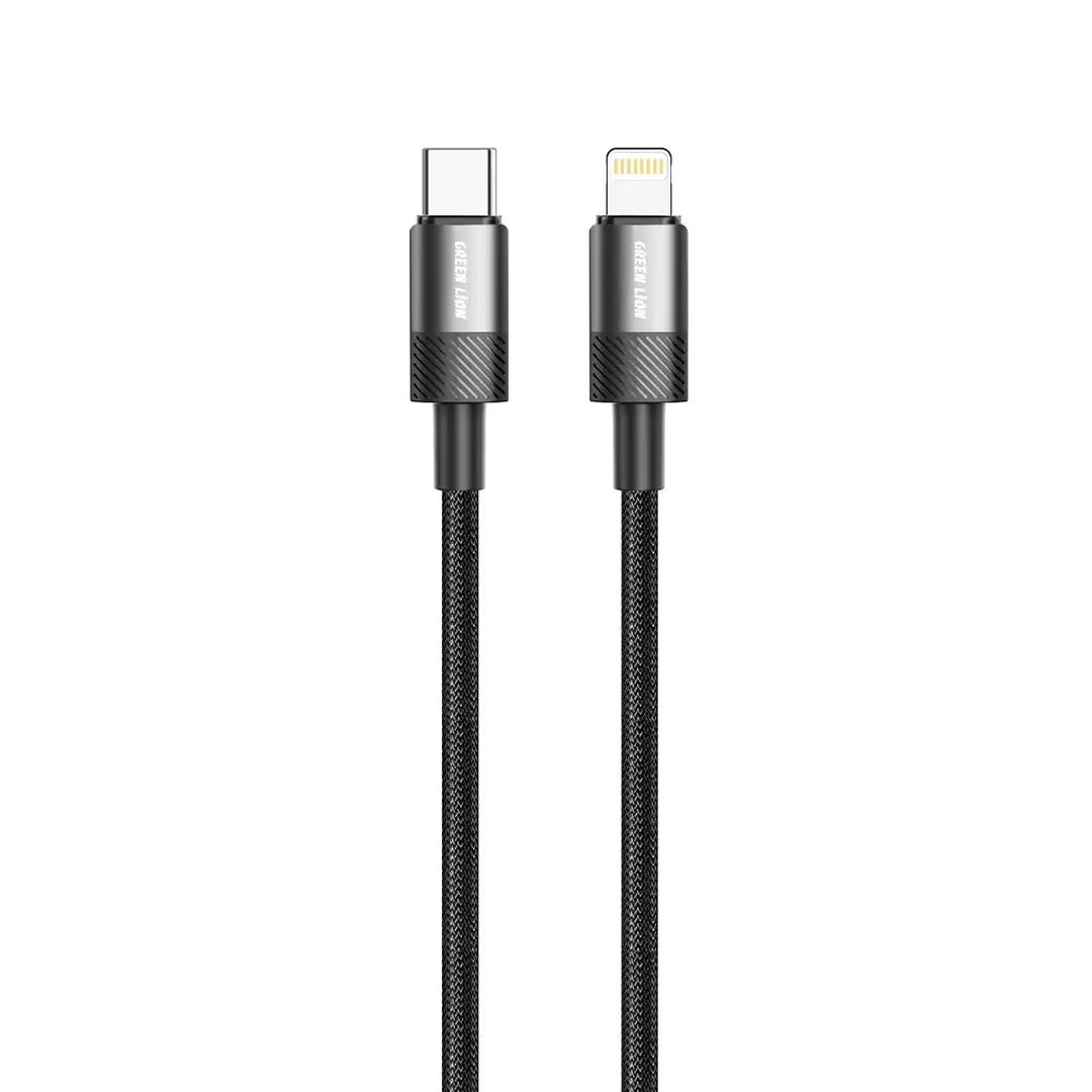 Green Lion Spark Cable USB C to Lightning Black