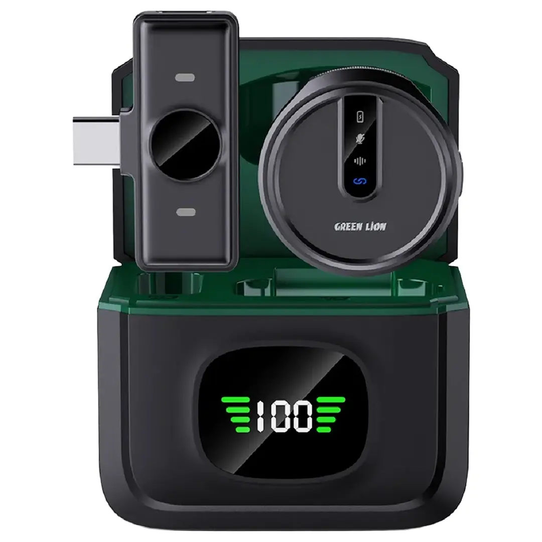 Green Lion Gm 88x Wireless Microphone with Digital Display Black