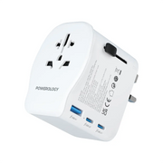 Powerology Universal Travel Adapter 2300w White