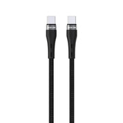 Green Lion USB C to USB C Braided Cable Black