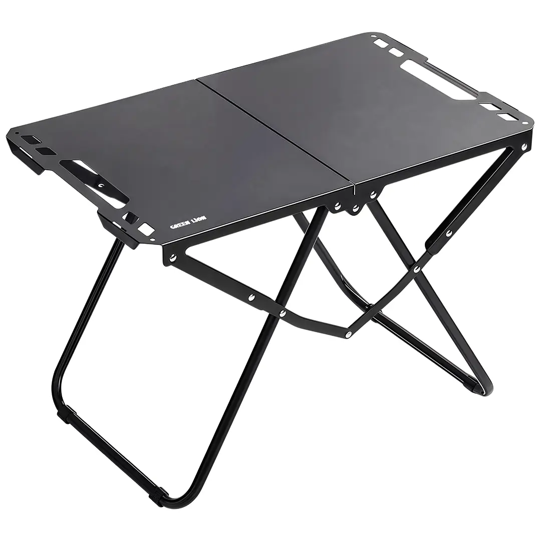 Green Lion Denver Portable Camping Table Black