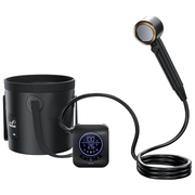Green Lion Camping Shower with Intelligent Digital Display Black