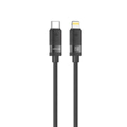Green Lion Matte Silicone USB C to Lightning Cable Black