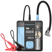 Powerology 3 in 1 Jump Starter Tire Inflator Black Blue