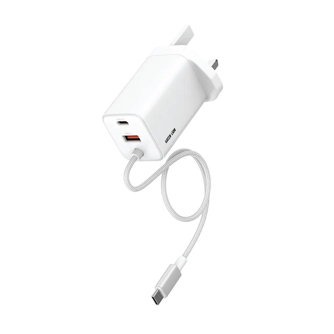 Green Lion Bridge Charge Integrated Adapter White