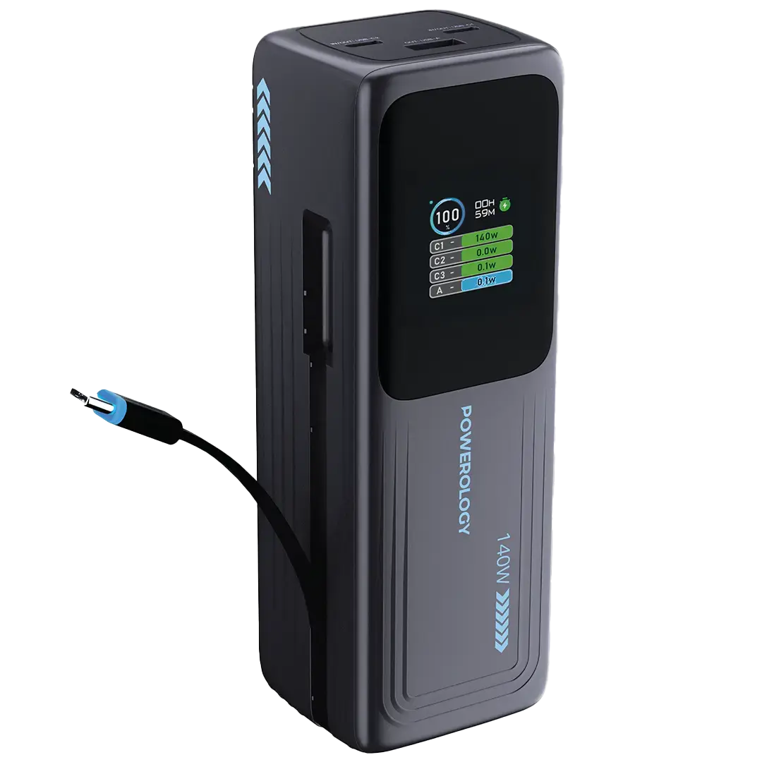 Powerology Thunderamp 30000mAh Power Bank Gray