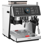LePresso Vivente Semi Automatic Dual Boiler Coffee Machine with Touch Display Silver