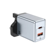 Green Lion Premium Series Dual Port Wall Charger 20w Gray