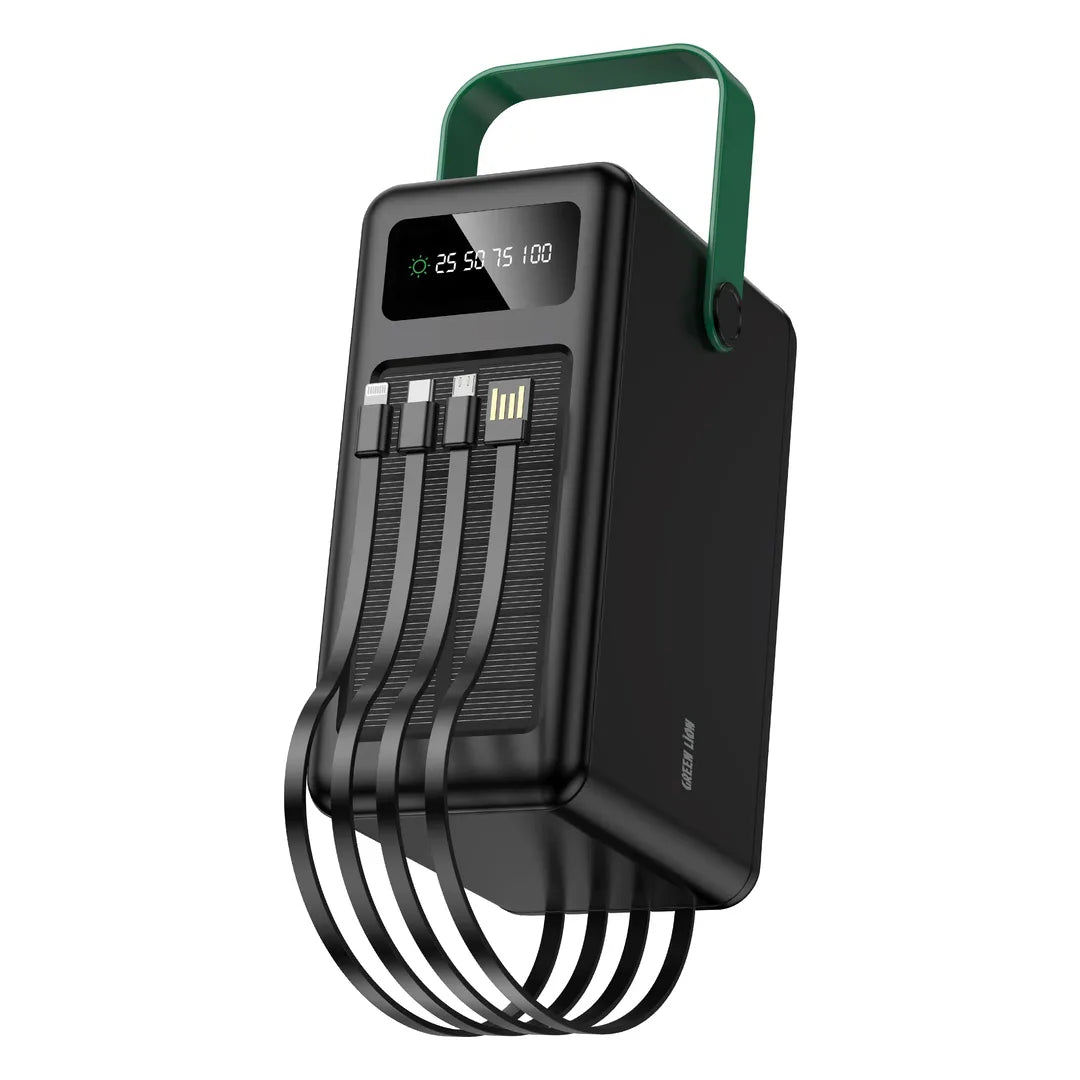 Green Lion Solar Max 120000mAh Power Bank Black