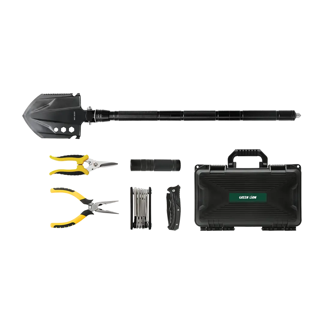 Green Lion Survival X9 Outdoor Tool Kit Black