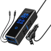 Powerology 300w X2 AC Socket Car Power Inverter Black
