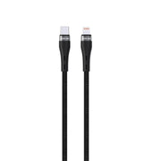 Green Lion USB C to Lightning Braided Cable Black