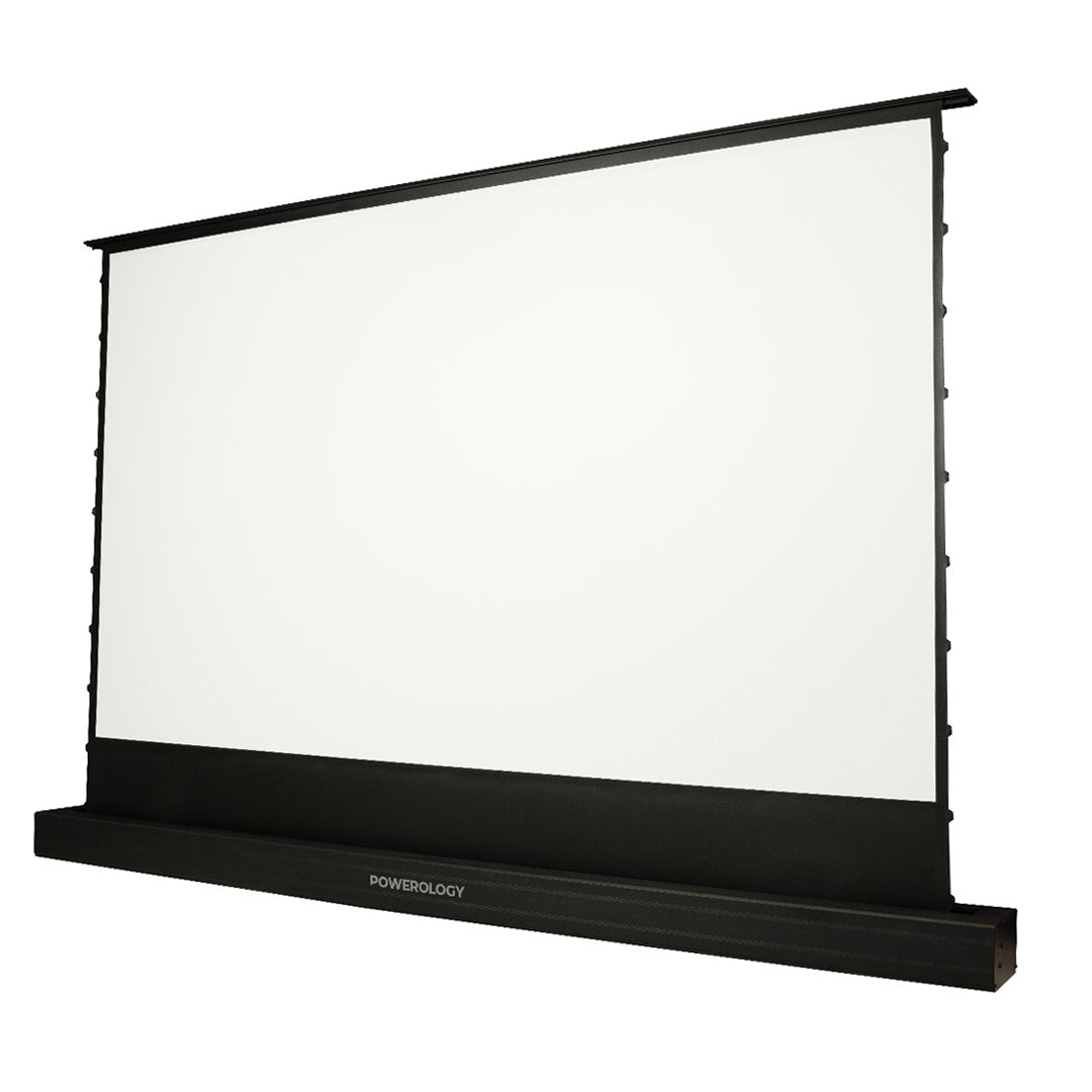 Powerology 100 Motorised Floor Projection Screen White