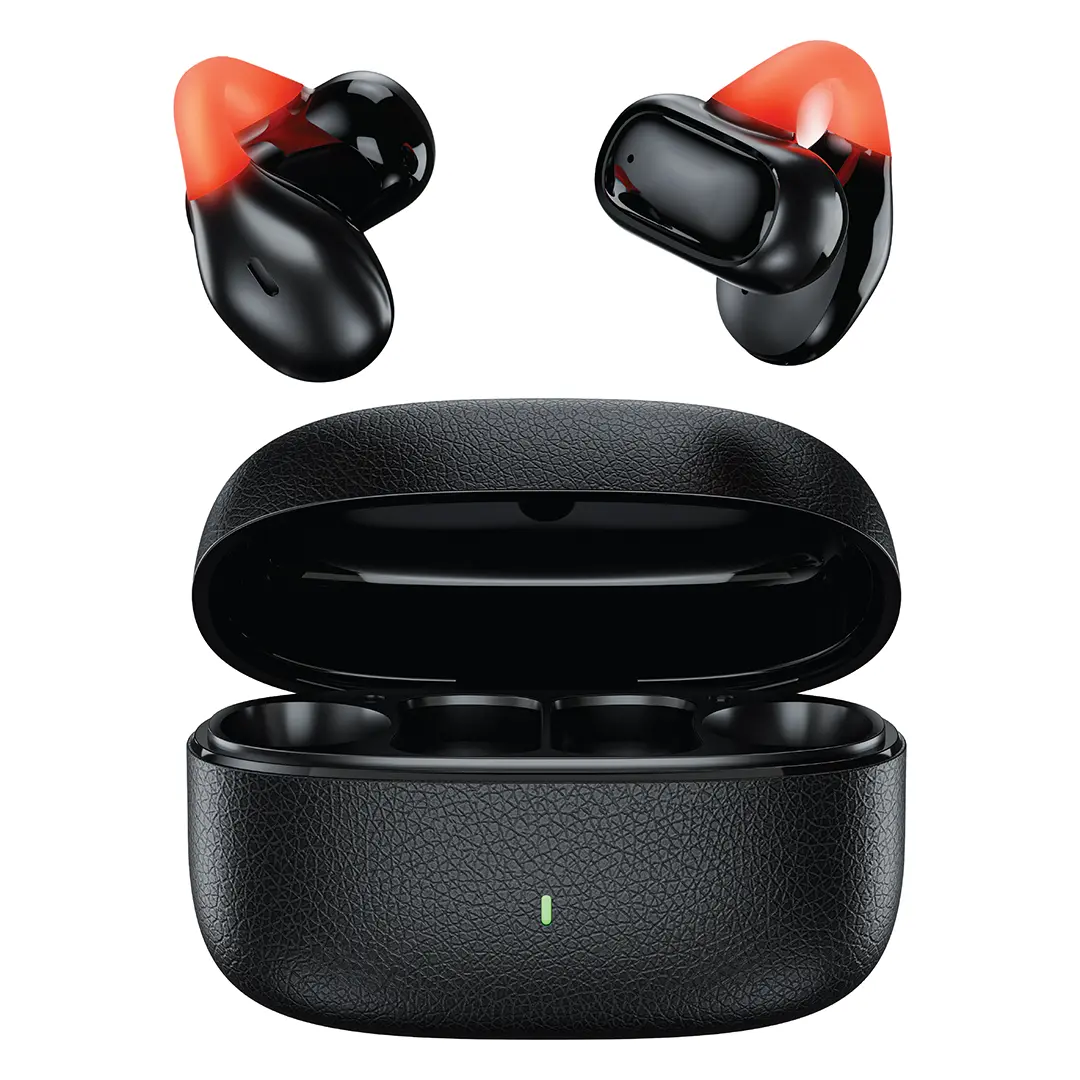 Green Lion Venetian Clip on Wireless Earbuds Black