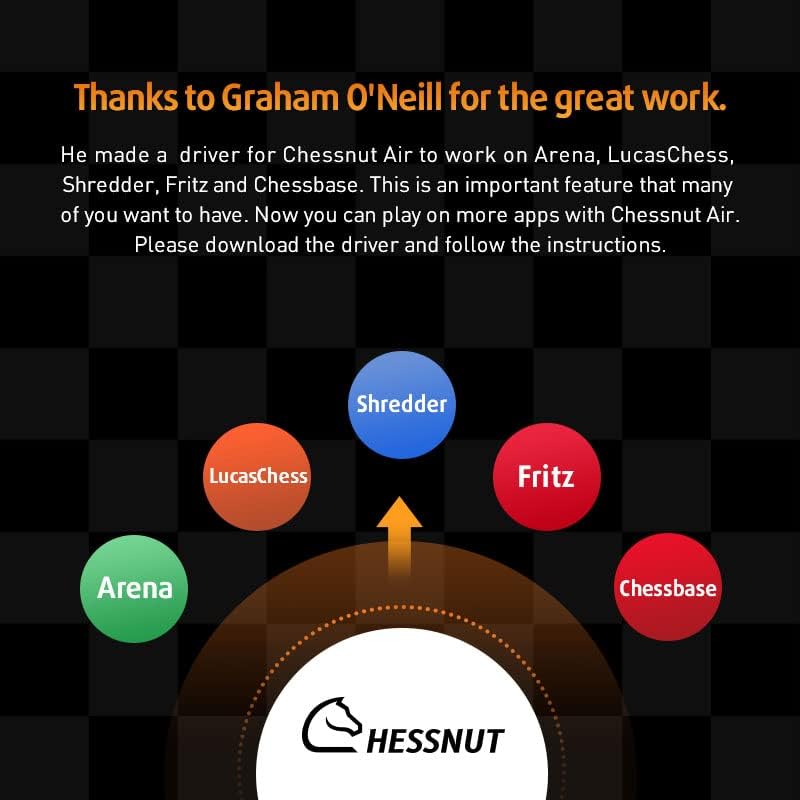 رقعة شطرنج ذكية خشب تشيسنات مع اضاءة ليد Chessnut Air Electronic Chess Set