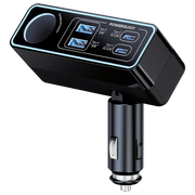 Powerology Brio 125w Multi Port Car Charger Black