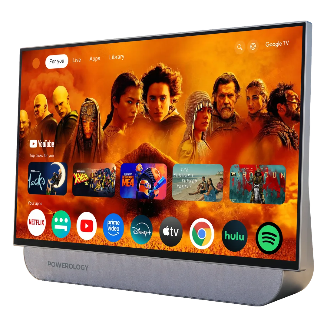 Powerology Paramount Portable Touchscreen Smart Monitor Beige