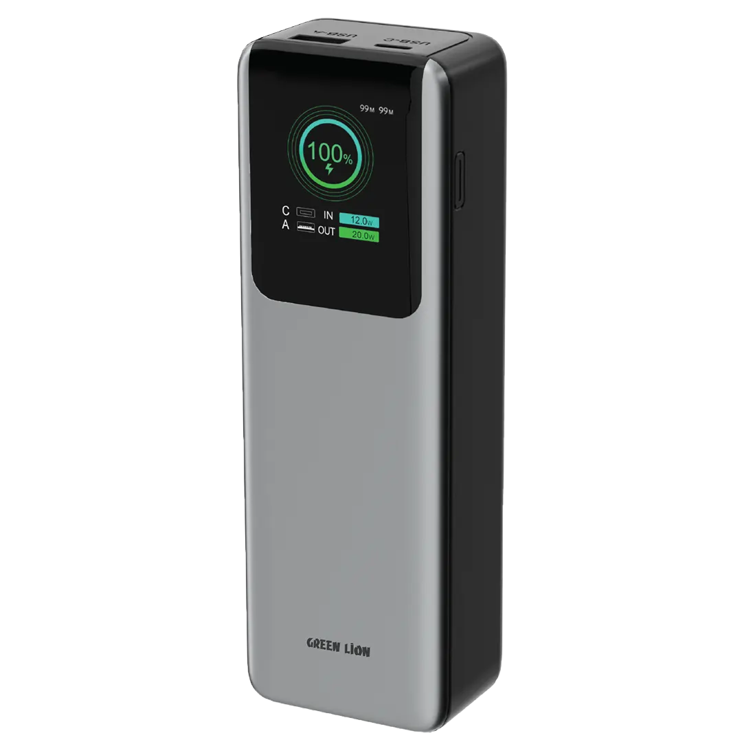 Green Lion Voltura 20000mAh Power Bank Pd100w Grey