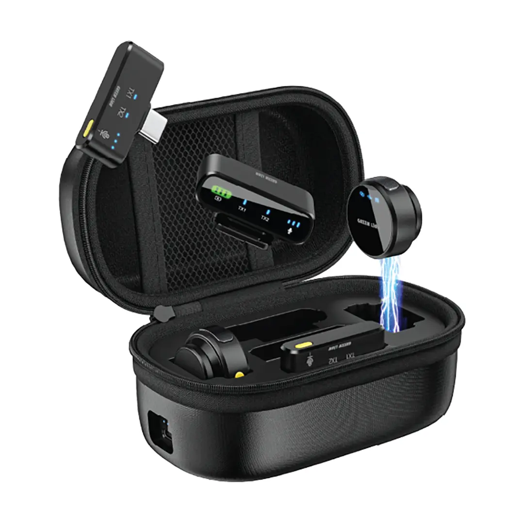 Green Lion Gm 85x 3 in 1 Wireless Microphone Black
