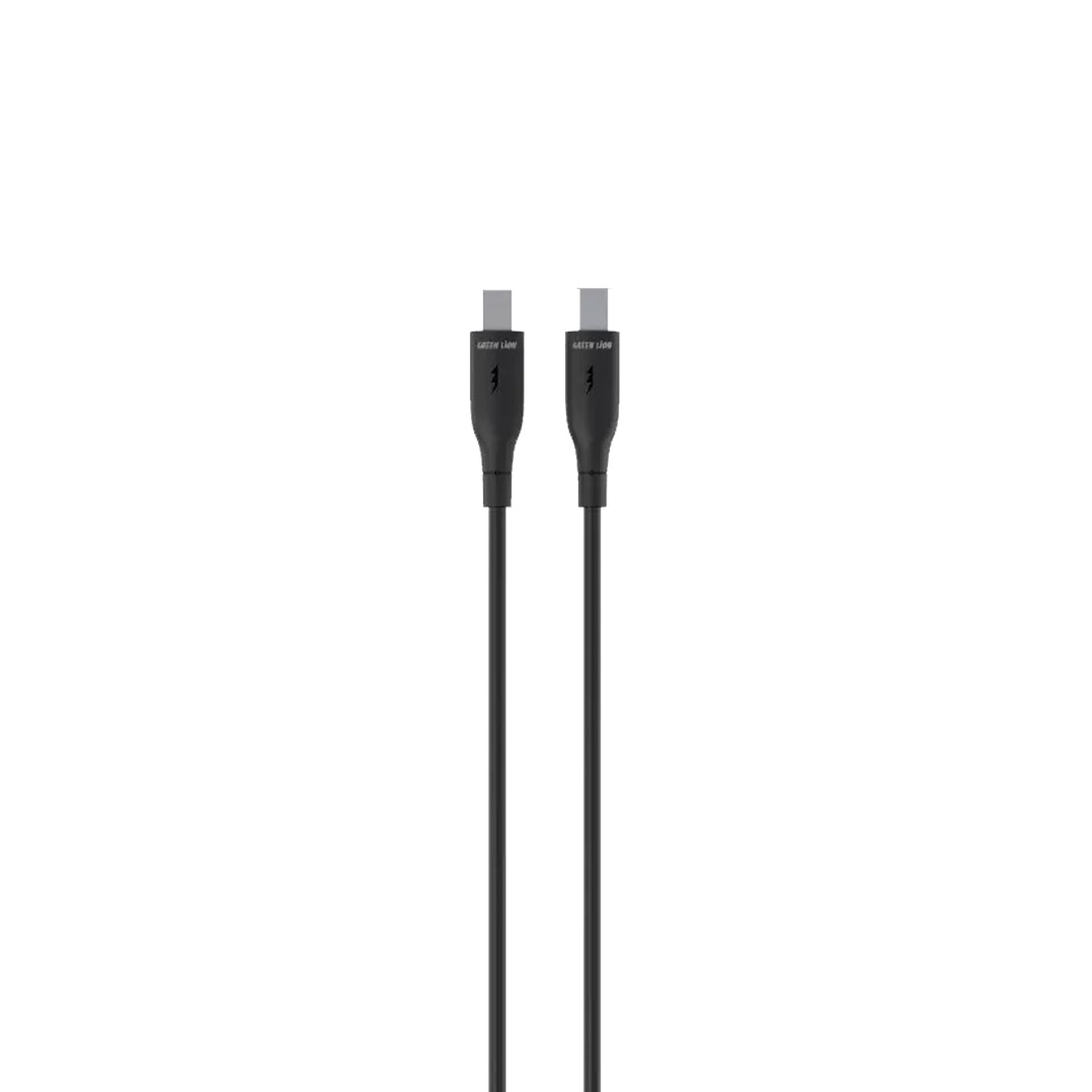 Green Lion USB C to USB C Pvc Cable Black
