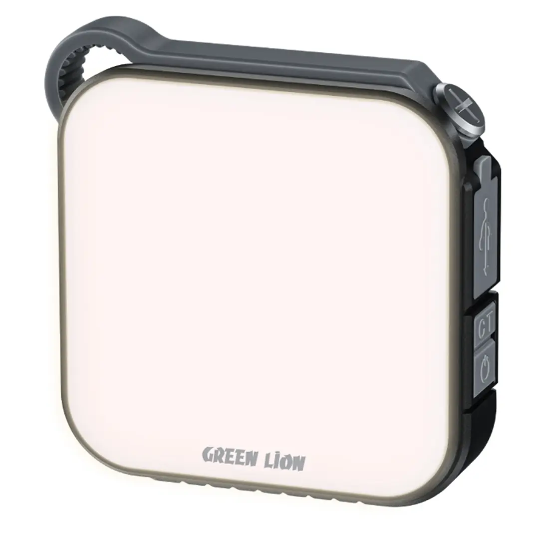 Green Lion Solar Lumix Portable LED Light with Power Bank 4000mAh Gray