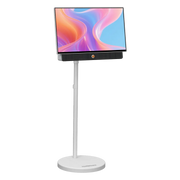 Powerology Cypres Portable TV Stand with Wheels White