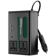 Green Lion GC-300 Car Inverter - Black
