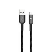 Green Lion USB A to USB C Braided Cable Black