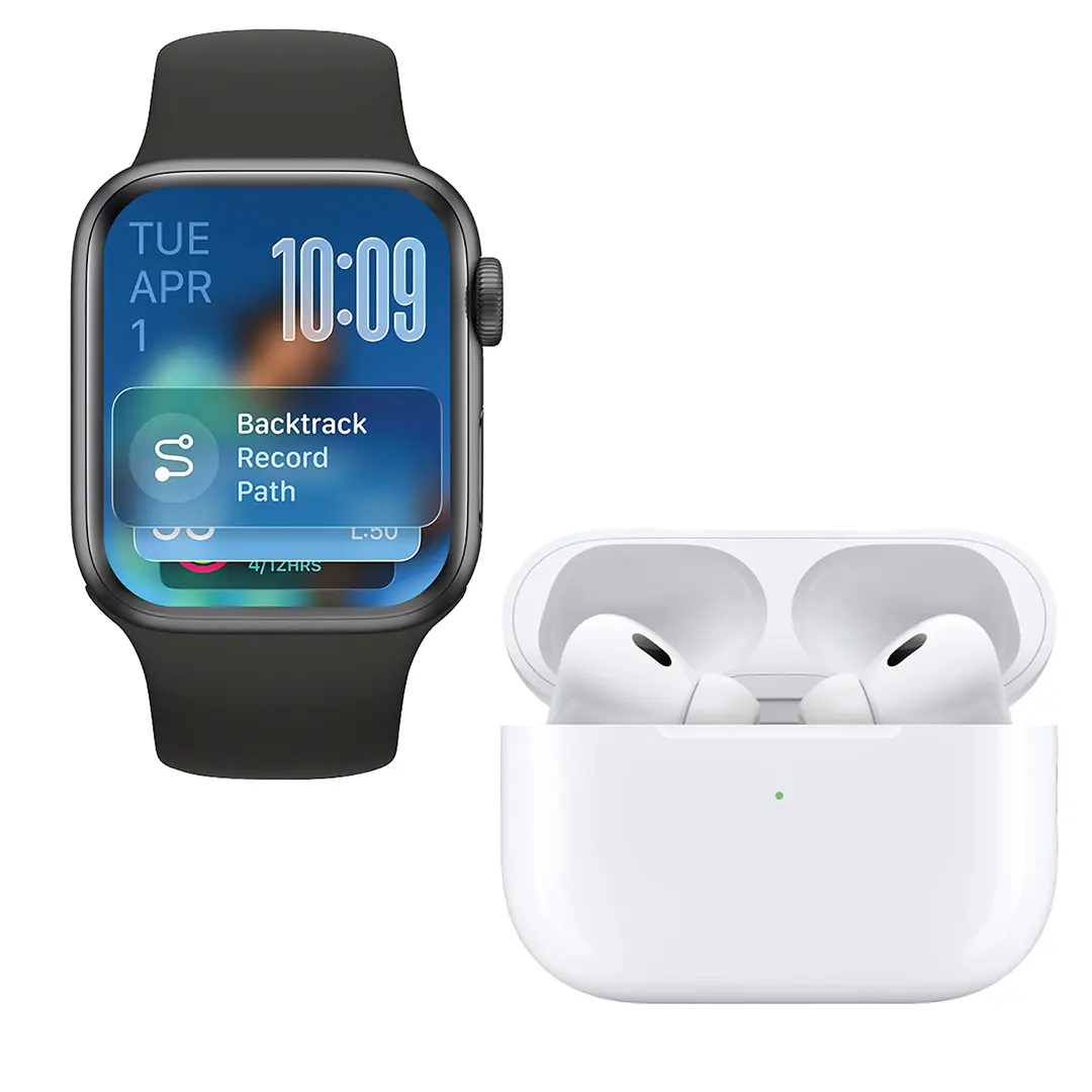 Green Lion Dynamic Duo 41mm Smart Watch Earbuds Pro 2 Black