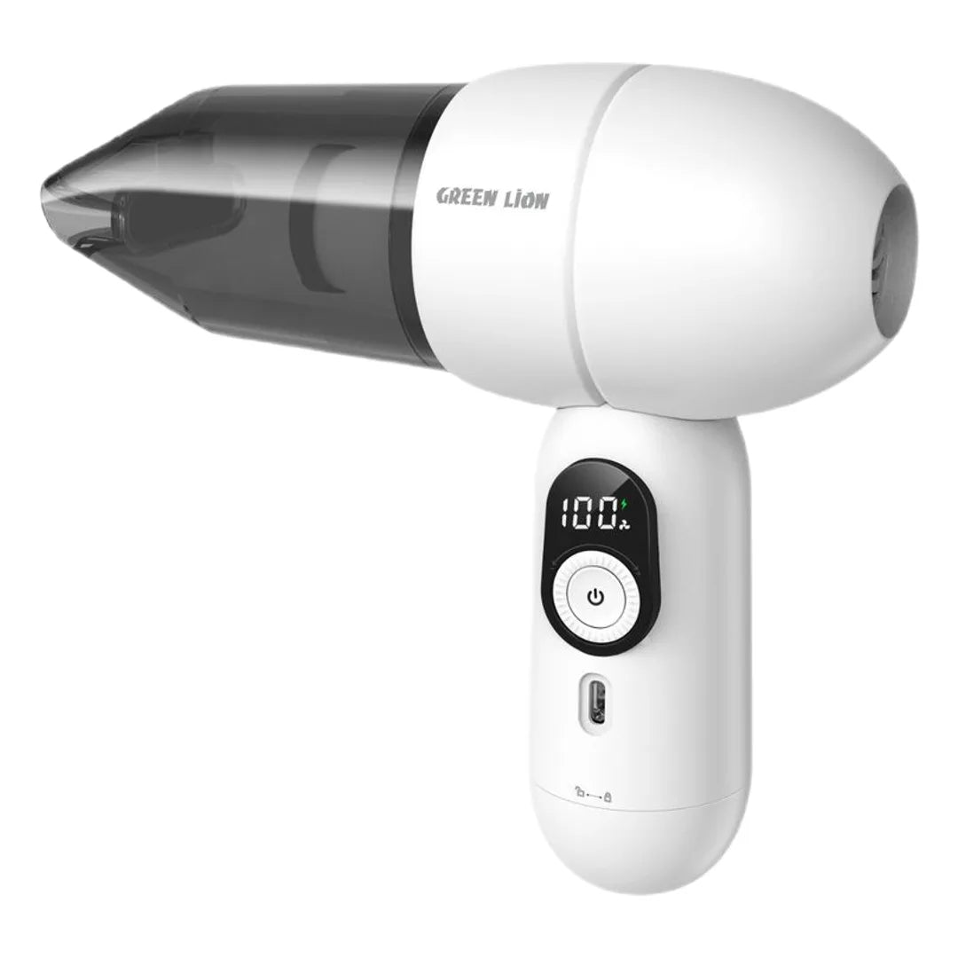 Green Lion Porta Vac 5-in-1 Mini Vacuum - White