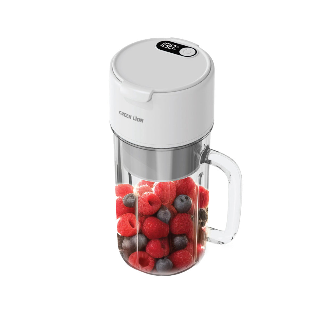 Green Lion Portable Blender Mug 2 White