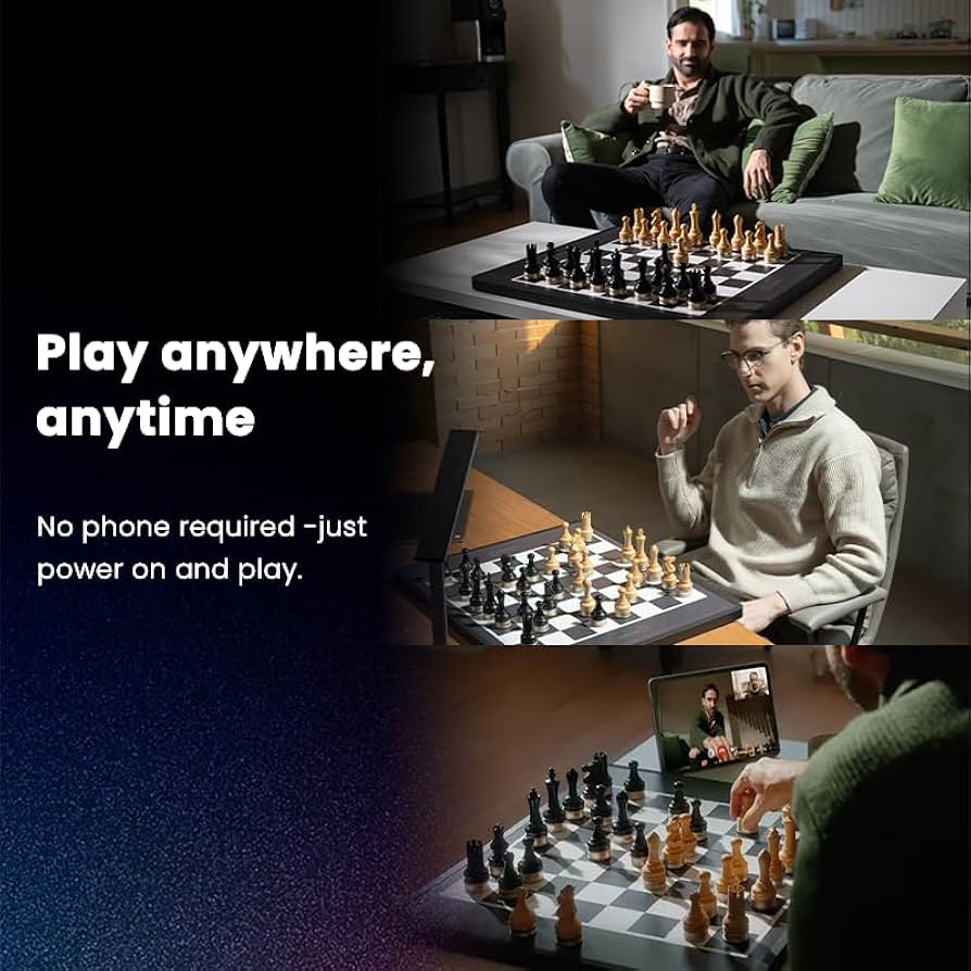 رقعة شطرنج ذكية تشيسنات مع قطع خشبية Chessnut Move Advanced Robotic Chessboard