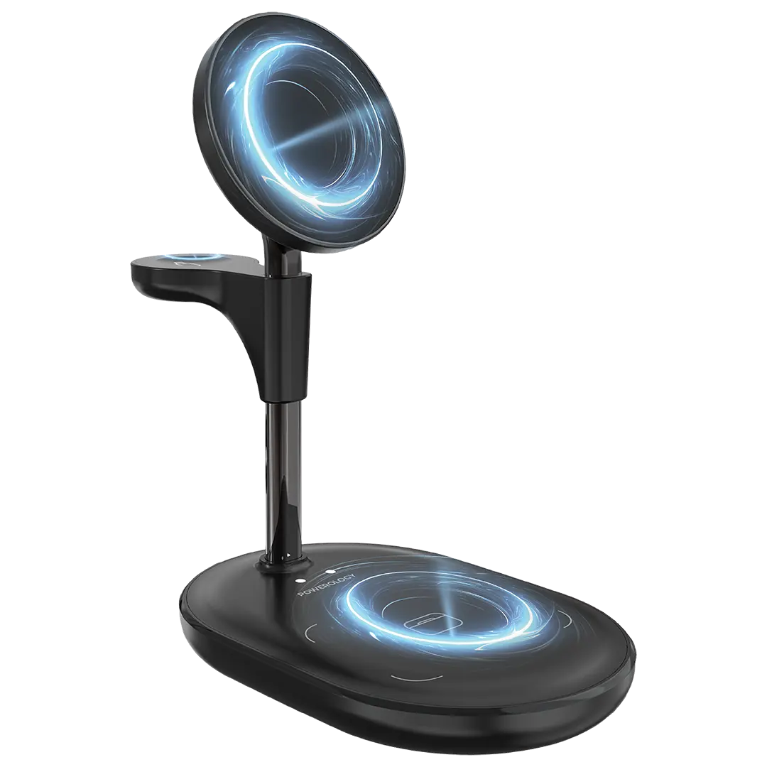 Powerology Florea Wireless Charging Stand Black