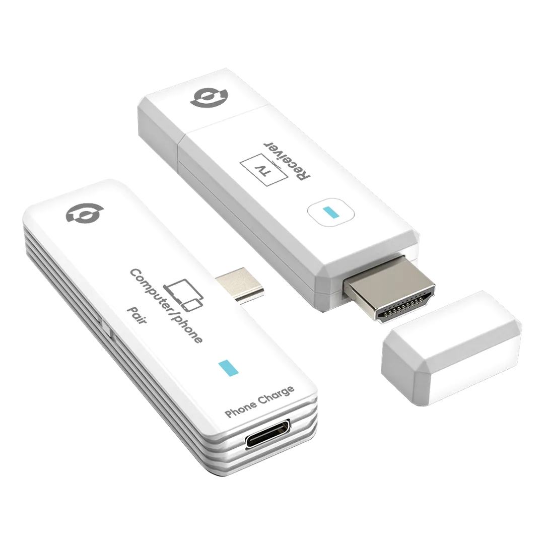 Powerology Airoma USB C to Hdmi Wireless Display Adapter White