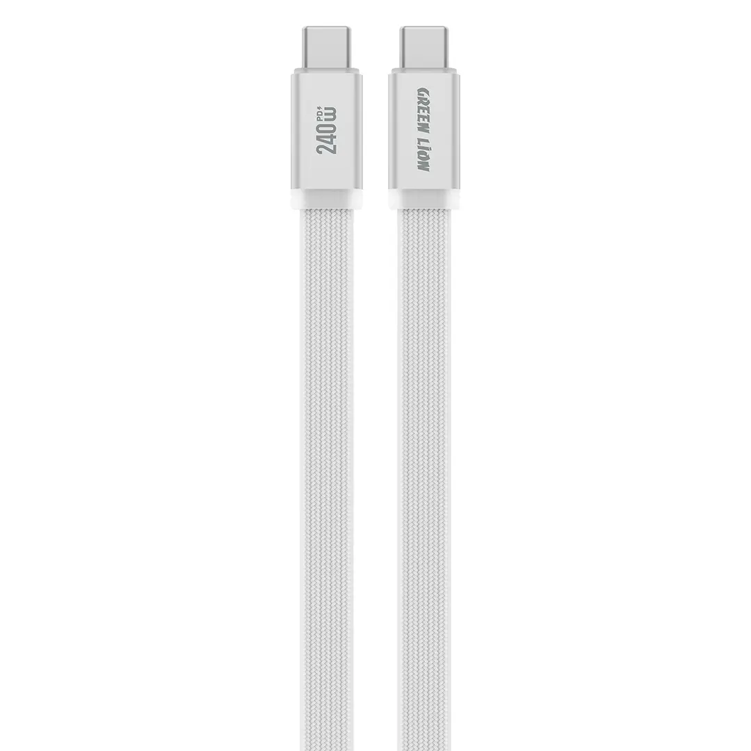 Green Lion Flex Wave USB C to USB C Cable White