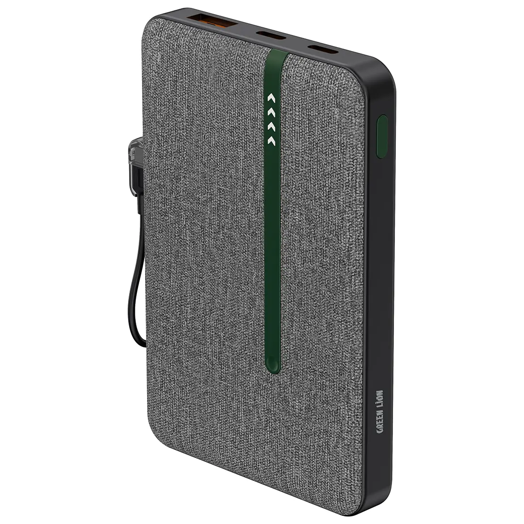 Green Lion Kyoto 10000mAh Power Bank Black