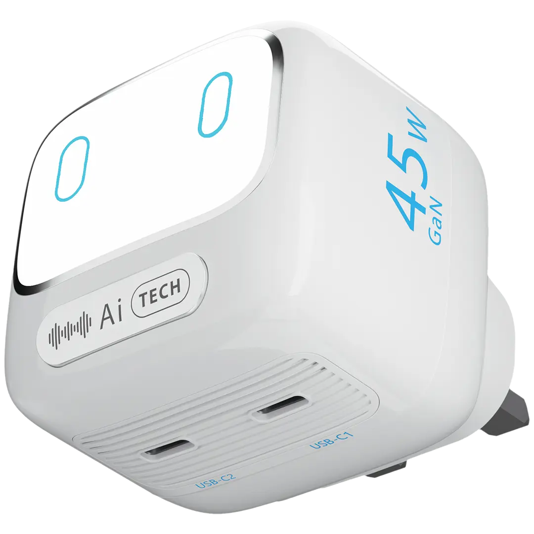 Powerology Lumix Gan Ai Power Charger White