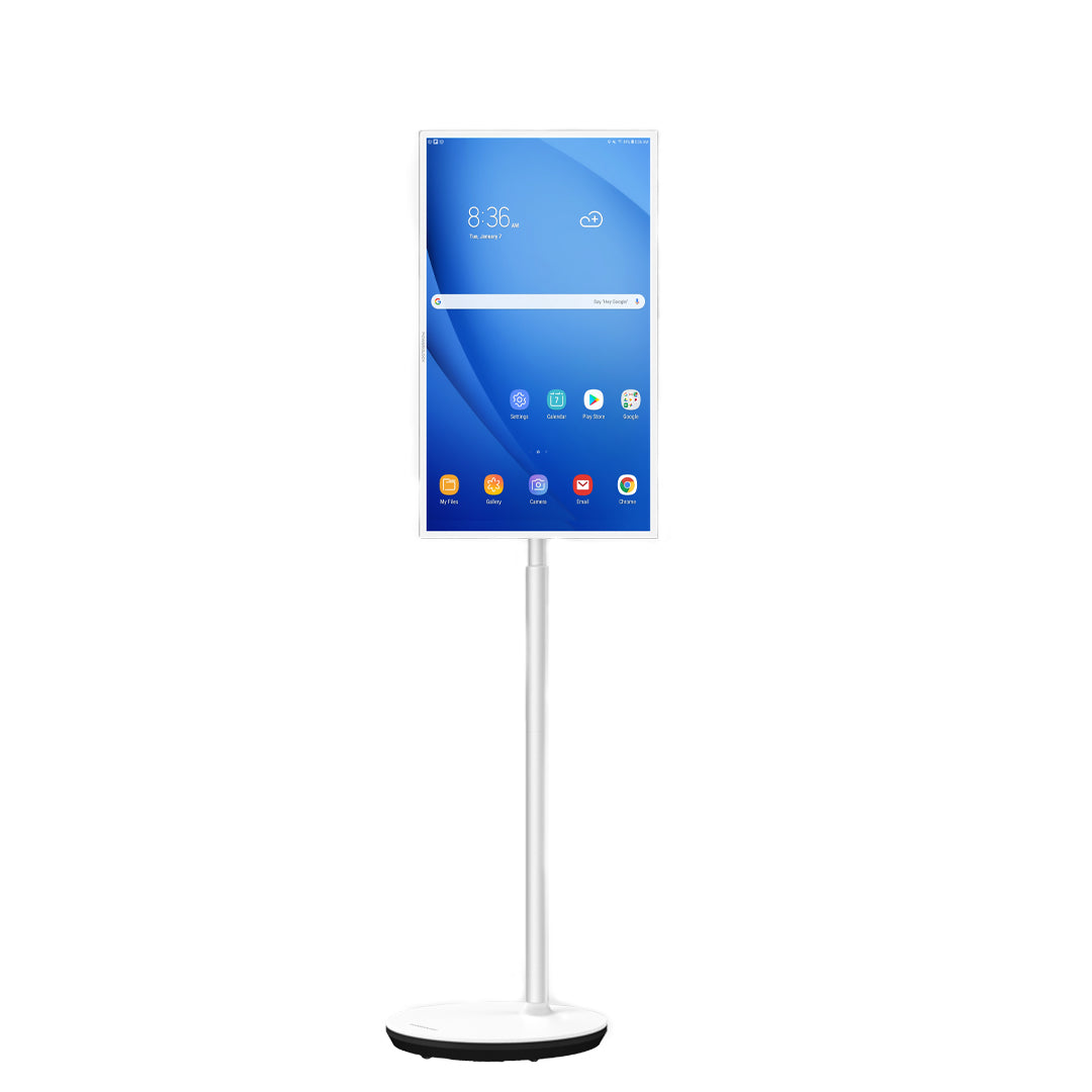 Powerology FHD Android 32 Tablet with Stand and Built in Battery 4 128gb White
