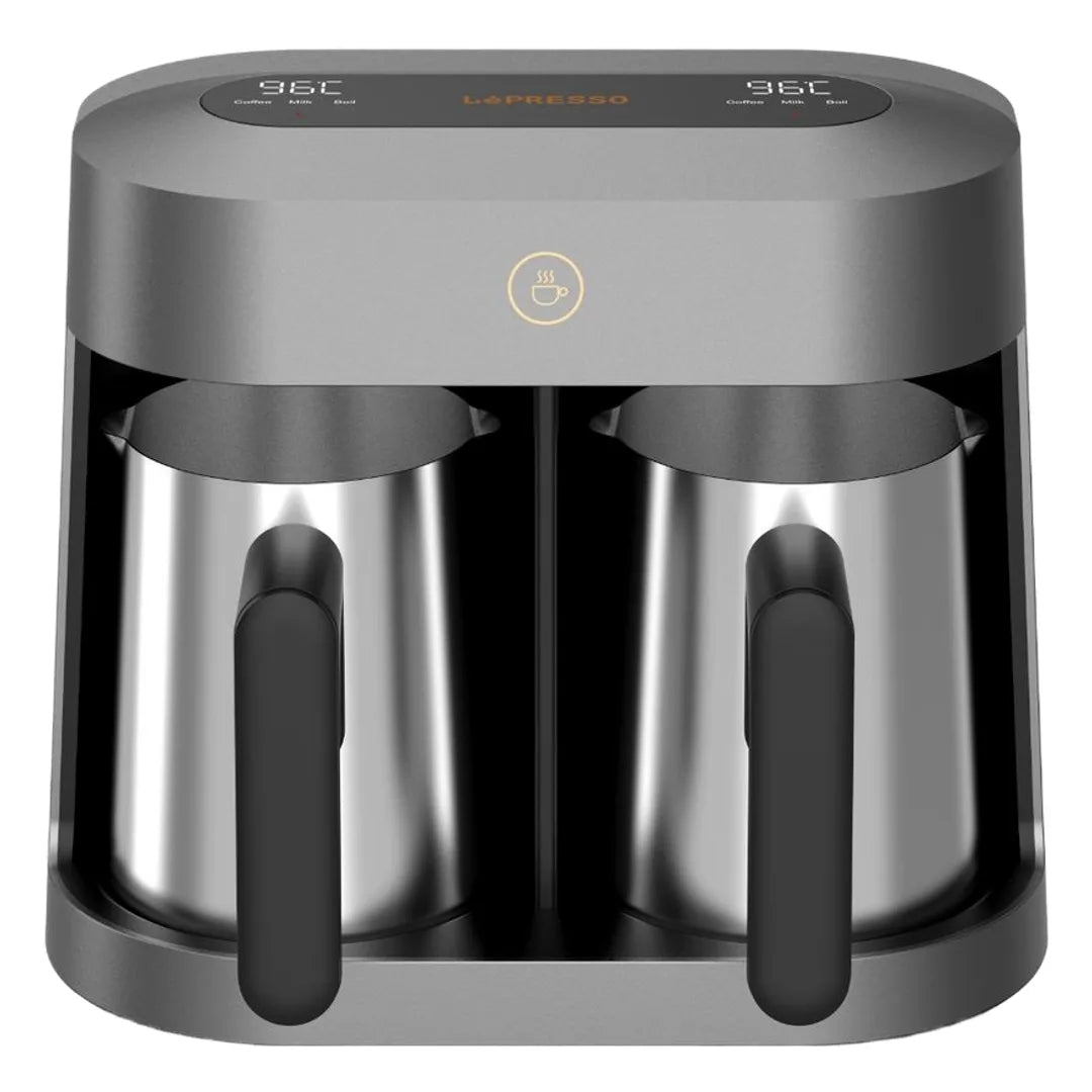 LePresso Cezvara Dual Cup Turkish Coffee Maker Gray