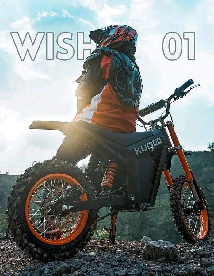 دراجة كهربائية للطرق الوعرة الجبلية بمحرك 1500 وات كوغو Kugoo Wish 01 Off Road EV Dirt Bike