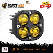 مصابيح لُوما ضبابية 3 بوصات - أبيض (زوج) | FORCE USA LUMA 3" POD LIGHT FOG WHITE (PAI)